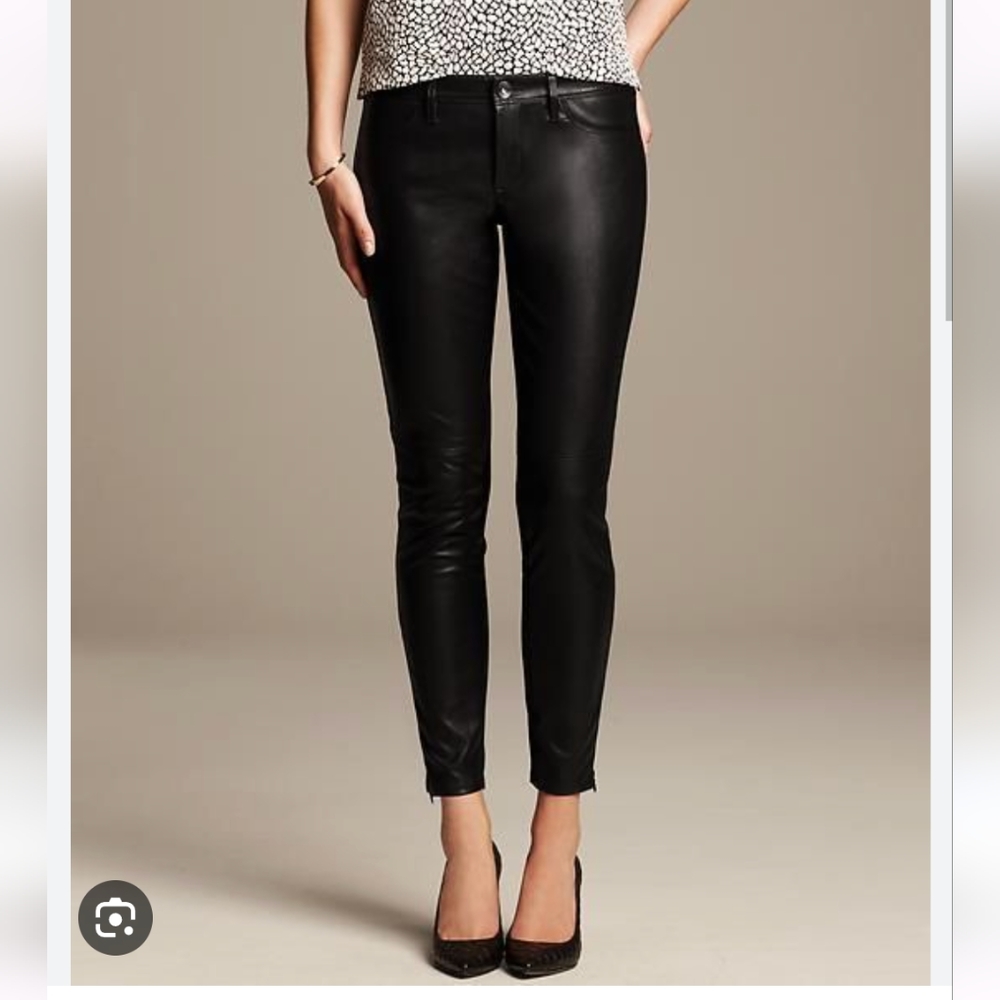 Banana Republic Faux Leather Sloan Fit Pants